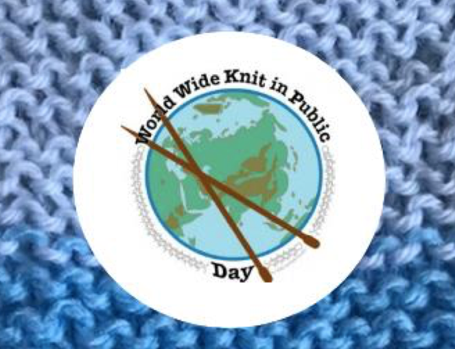 World wide knit in public day 2024 knitkat