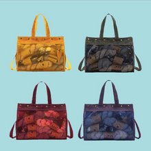 Afbeelding in Gallery-weergave laden, Della Q Makers Mesh Tote handtas 38x25x15cm