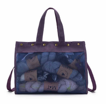 Afbeelding in Gallery-weergave laden, Della Q Makers Mesh Tote handtas 38x25x15cm