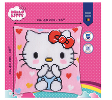 Afbeelding in Gallery-weergave laden, Kruissteekkussen Hello Kitty Kiss Kiss