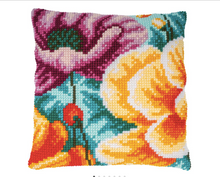 Afbeelding in Gallery-weergave laden, Kruissteekkussen Klaprozen