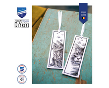 Afbeelding in Gallery-weergave laden, Bladwijzer kit katten zwart wit zet van 2