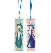 Afbeelding in Gallery-weergave laden, Bladwijzer kit Flower cats, set van 2