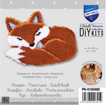 Afbeelding in Gallery-weergave laden, knoopvorm tapijt slapend vosje