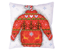 Afbeelding in Gallery-weergave laden, Kruissteekkussen kit Kersttrui