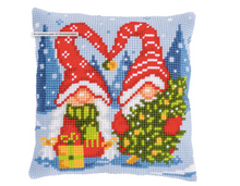 Afbeelding in Gallery-weergave laden, Vervaco kruissteekkussen Gnomes Koppel