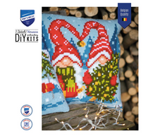 Afbeelding in Gallery-weergave laden, Vervaco kruissteekkussen Gnomes Koppel