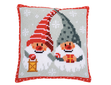 Afbeelding in Gallery-weergave laden, Vervaco kruissteekkussen kerskabouters geschenk