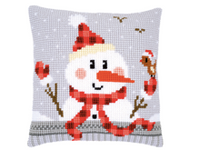 Afbeelding in Gallery-weergave laden, Vervaco kruissteekkussen sneeuwman