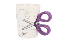 Afbeelding in Gallery-weergave laden, Mok met schaar paars
