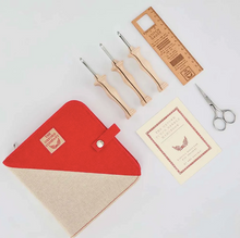 Afbeelding in Gallery-weergave laden, Oxford Punchnaald set regular natural wood Wood maat 8-10