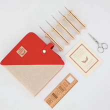 Afbeelding in Gallery-weergave laden, Oxford Punchnaald set regular natural Wood maat 8-10