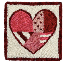 Afbeelding in Gallery-weergave laden, Oxford Punch needling kit hart 61x61cm