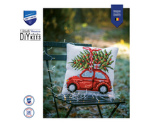 Afbeelding in Gallery-weergave laden, Vervaco kruissteekkussen kerstauto