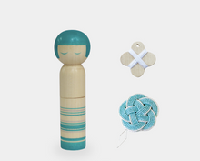 Afbeelding in Gallery-weergave laden, COHANA KOKESHI pop speldenkussen set Groen