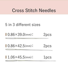 Afbeelding in Gallery-weergave laden, Pre-order COHANA HAIBARA CHIYOGAMI kruissteek naaldenset