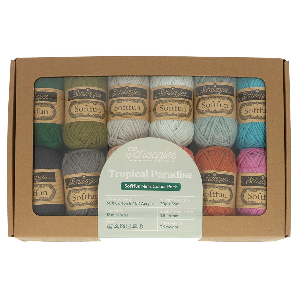 Scheepjes Softfun colour pack - 12x20g - Tropical Paradise