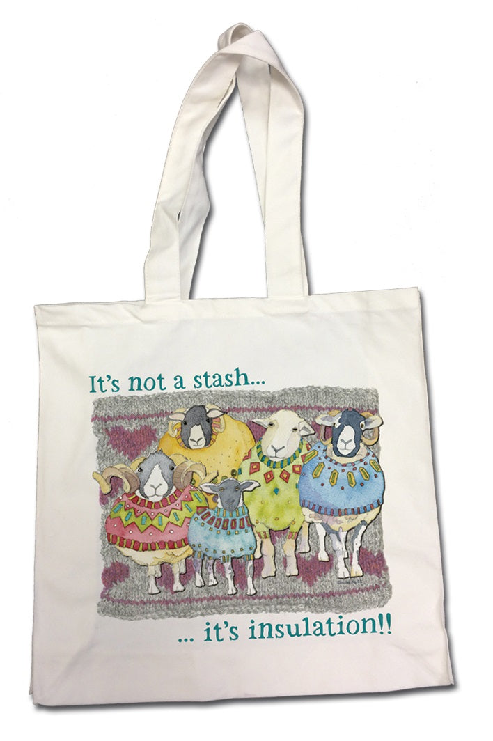 Tote bag It's not a stash it's insulation