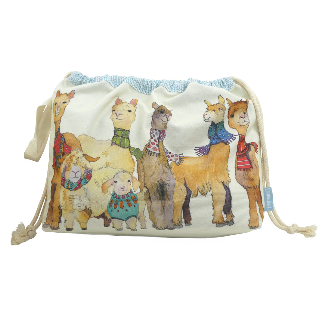 Tas Alpaca & Friends  met trekkoord