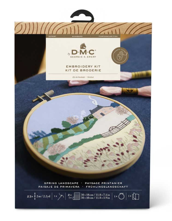 pre-order DMC Borduurkit Spring landscape 18,5cm