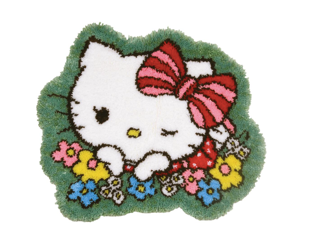 knoopvorm tapijt HELLO KITTY FLOWER CUTENESS