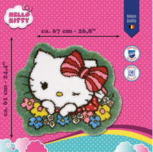 Afbeelding in Gallery-weergave laden, knoopvorm tapijt HELLO KITTY FLOWER CUTENESS
