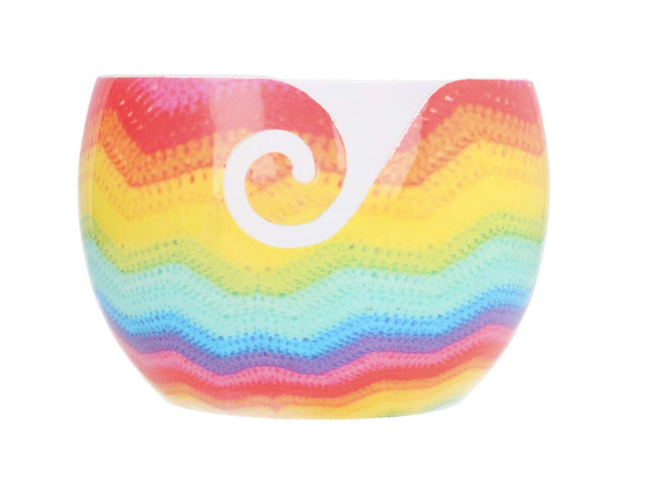 Scheepjes Yarn bowl aluminium regenboog