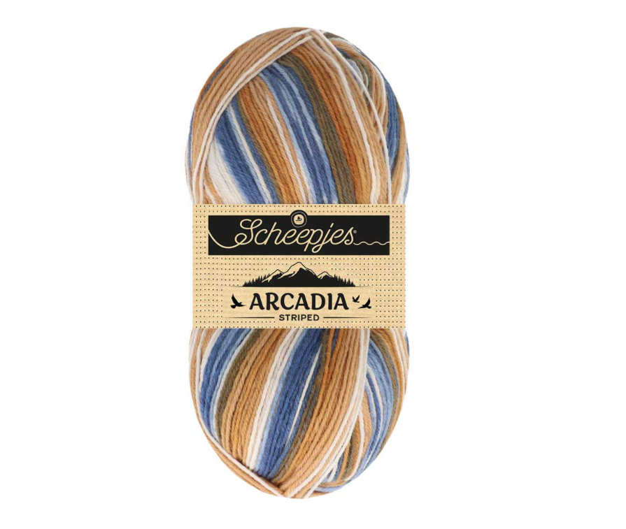 Scheepjes Arcadia striped 910 Timber