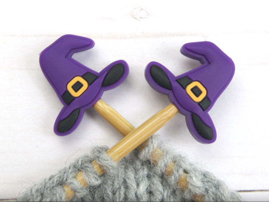 Puntbeschermer - Paarse heksenhoed  - Fox & Pine Stitches