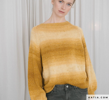 Afbeelding in Gallery-weergave laden, Patroon van De week  Top Down Trui Comet ombre
