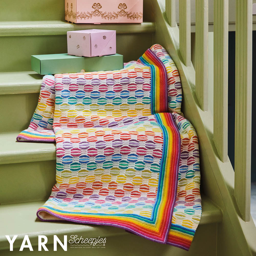 YB 17 Macaron blanket garenpakket