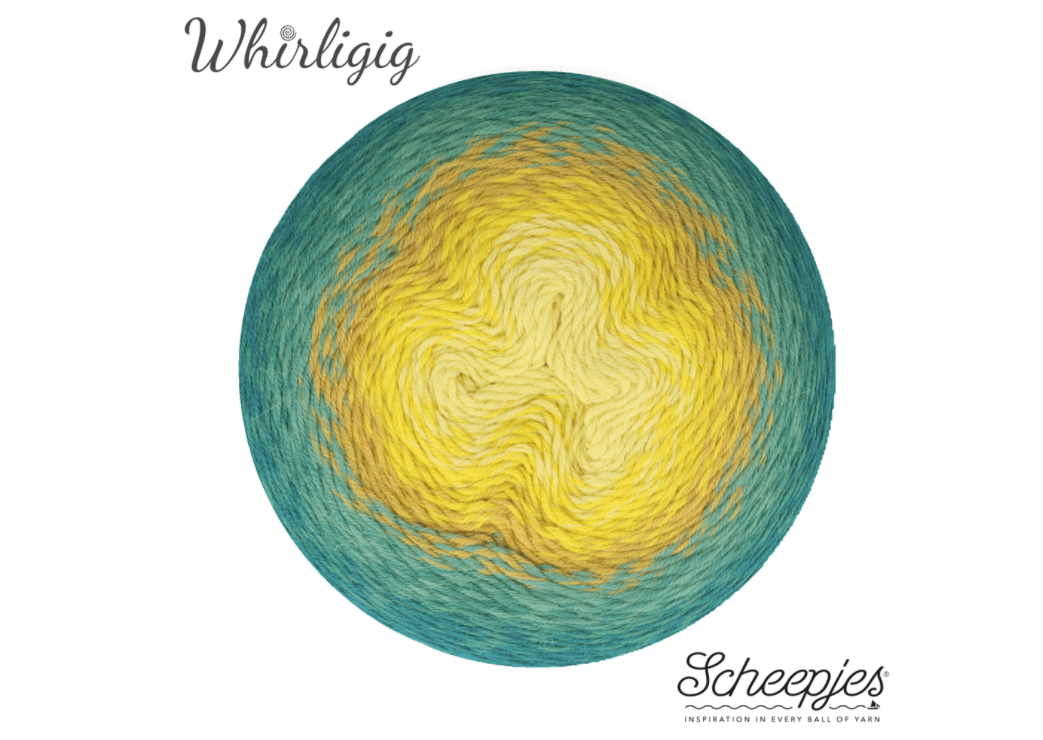 Scheepjes Whirligig 203 Teal to Yellow