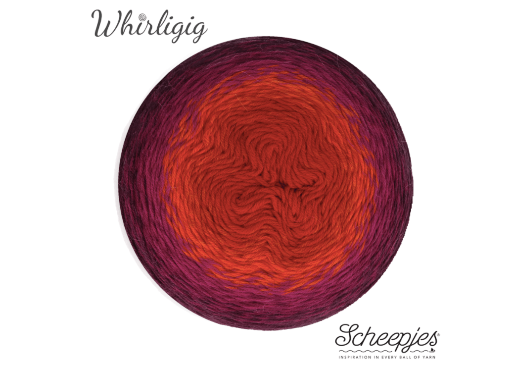 Scheepjes Whirligig 209 Plum to Red